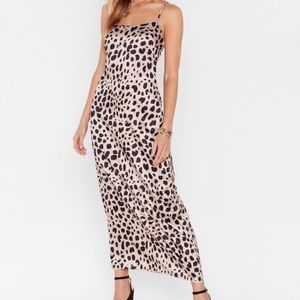 Nasty Gal Dalmatian Print Slip Dress